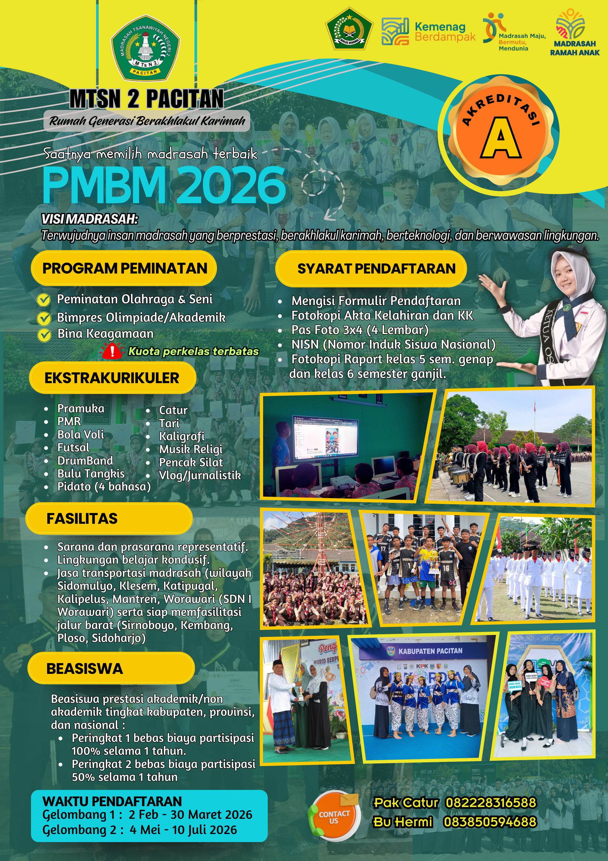 MTsN 2 Pacitan Membuka Penerimaan Siswa Baru untuk Tahun Ajaran 2026/2027